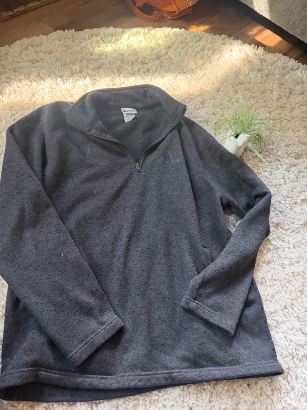 Disney Parks Disneyland polyester half-zip fleece super cute warm women’s pullov - Picture 2 of 6